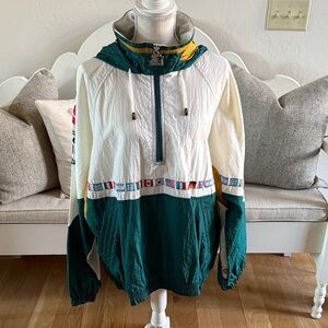 STARTER Green and Cream 1996 Olympic Windbreaker